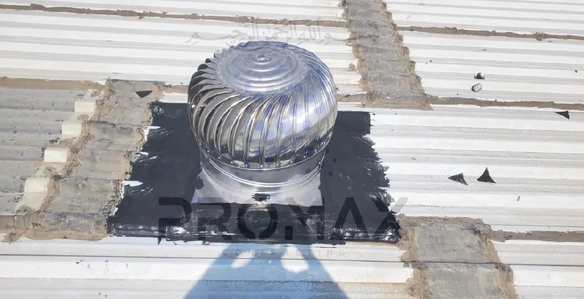 Eni - metal roof waterproofing project by Promax in Dubai, UAE